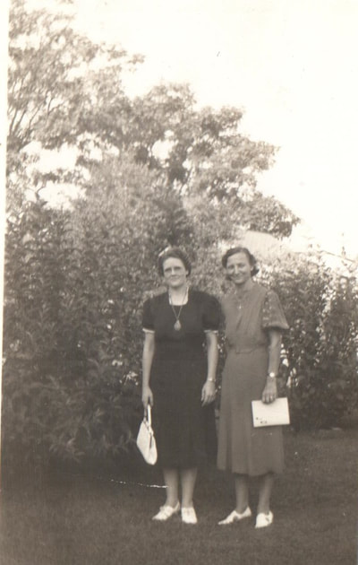 Pike County, Indiana, Judd Family, Women Holding Purses, Zedith Judd and Leo