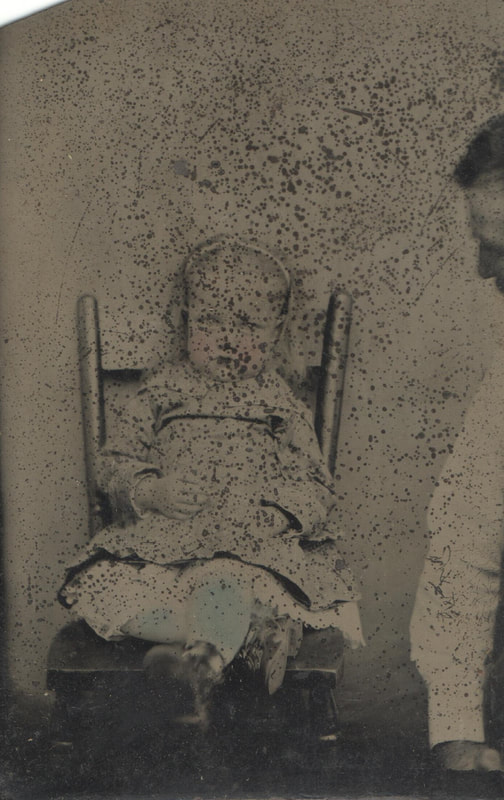 Pike County, Indiana, Cross Family Collection, Young Girl Seated
