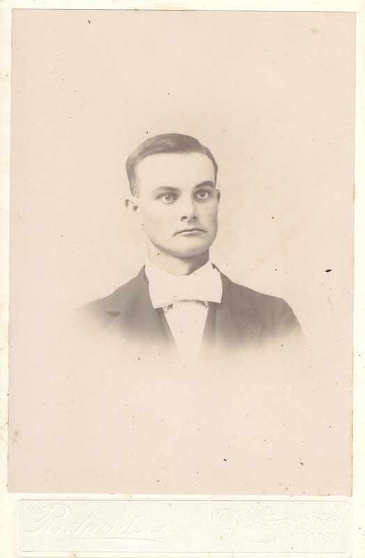 Pike County, Indiana, Cross Family Collection, Young Man, Gibson Cross