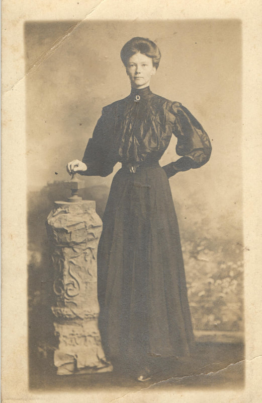Pike County, Indiana, Cross Family Collection, Woman Standing