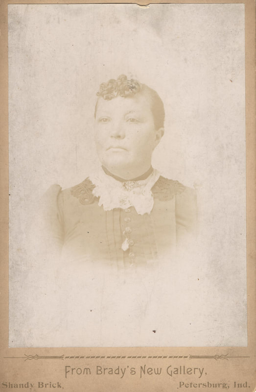 Pike County, Indiana, Cross Family Collection, Mrs. Gipson Cross, Brady's New Gallery, Shandy Brick, Petersburg, Indiana