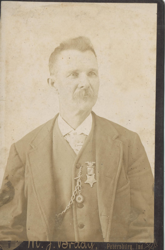 Pike County, Indiana, Cross Family Collection, Gipson Cross, Civil War Veteran, Grand Army of the Republic, Morgan Post, Petersburg, Indiana