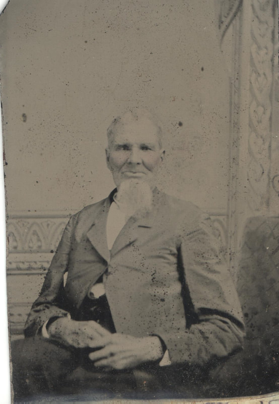Pike County, Indiana, Cross Family Collection, Elderly Man Seated