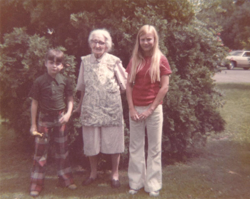 Pike County, Indiana, Fleming Family, Elderly Woman with Boy and Girl, 1972, Petersburg, Indiana, 