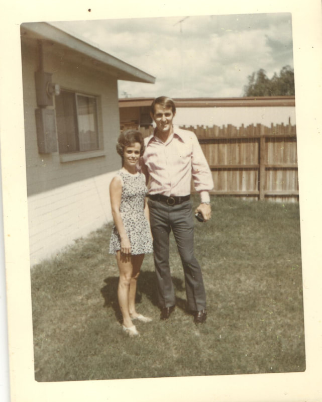Pike County, Indiana, Shirley Behme, Man and Woman Standing in Yard